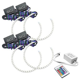 Honda Accord Coupe Headlight Halo Kit - ORACLE Lighting - ColorSHIFT with Simple Controller - `03-`07